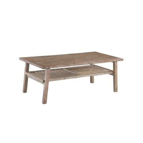 Boraam Sonoma Barnwood Wire Brush Coffee Table