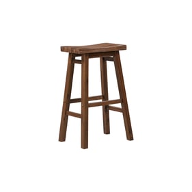 Boraam Sonoma Chestnut Wire Brush 29 Inch Backless Saddle Bar Stool