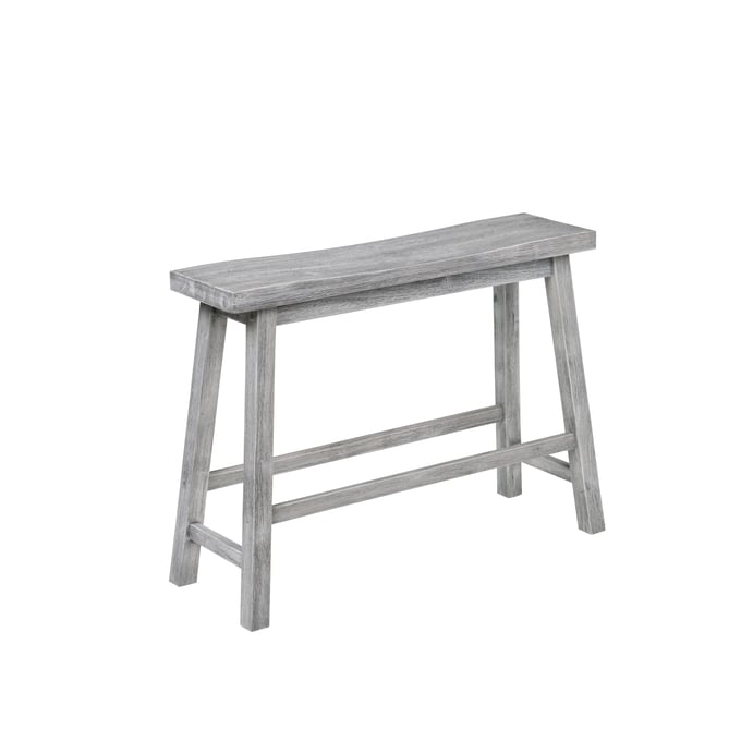 Boraam Sonoma Storm Gray Wire Brush Dining Bench BRM-75225