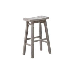 Boraam Sonoma Storm Gray Wire Brush 29 Inch Backless Saddle Bar Stool