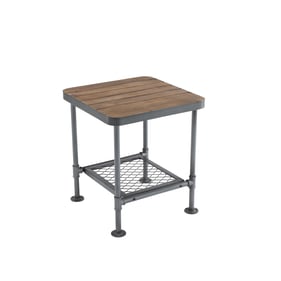 Boraam Newport Gray Natural End Table