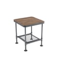 Newport End Table, Gray/Natural