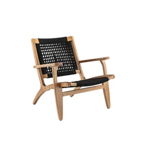 Boraam Harrison Natural Black Accent Chair