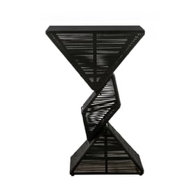 Boraam Lorenzo Black Geometric Pub Table