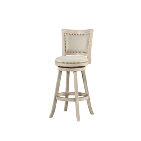 Boraam Melrose Ivory Wire Brush 29 Inch Swivel Bar Stool