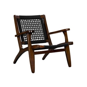 Boraam Harrison Black Cappuccino Hexagon Accent Chair