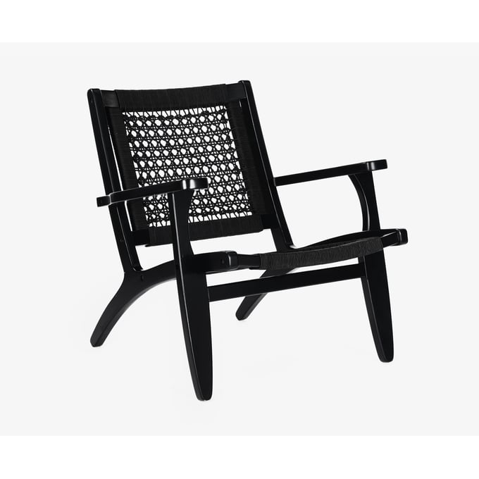 Boraam Harrison Black Hexagon Accent Chair BRM-76253