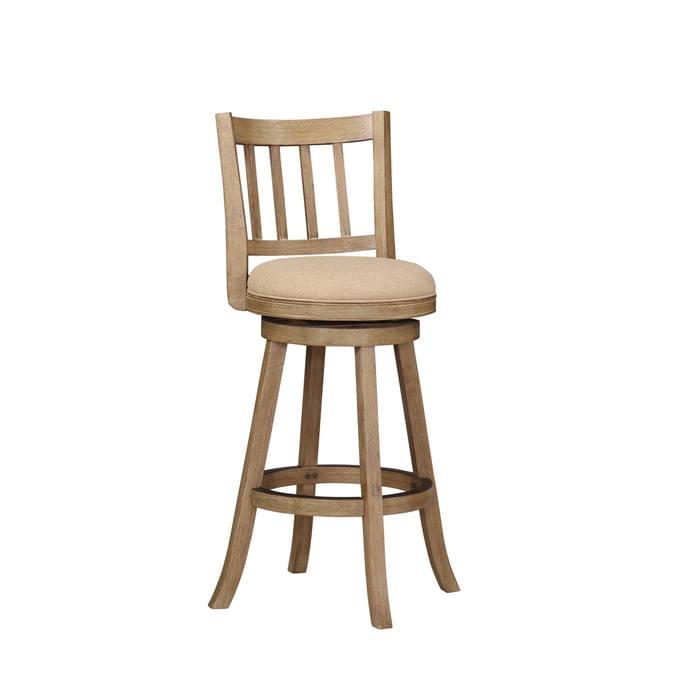 Boraam Sheldon Driftwood Oatmeal 30.5 Inch Swivel Bar Stool BRM-76429