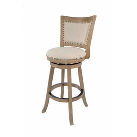 Boraam Melrose Driftwood Ivory 29 Inch Swivel Bar Stool