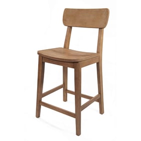 Boraam Torino Barnwood Wire Brush 24 Inch Wood Counter Stool