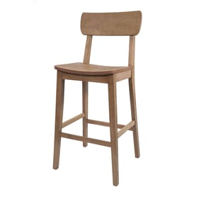 Boraam Torino Barnwood Wire Brush 29 Inch Wood Bar Stool