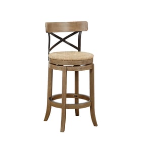 Boraam Myrtle Wheat Wire Brush 29 Inch Swivel Bar Stool