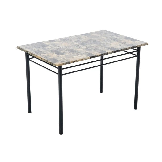 Boraam Gareth Black Tan Breakfast Nook Dining Table BRM-77016