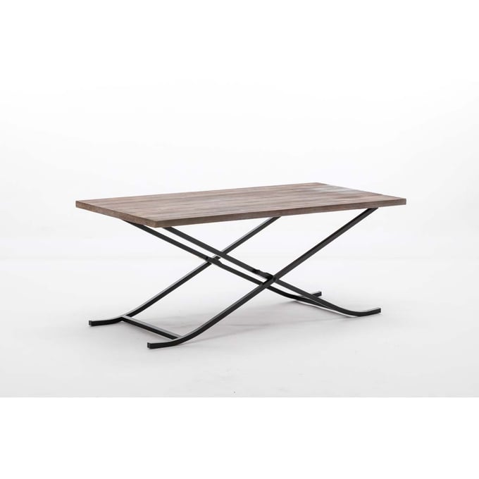 Boraam Miriam Weathered Brown Cocktail Table BRM-77023