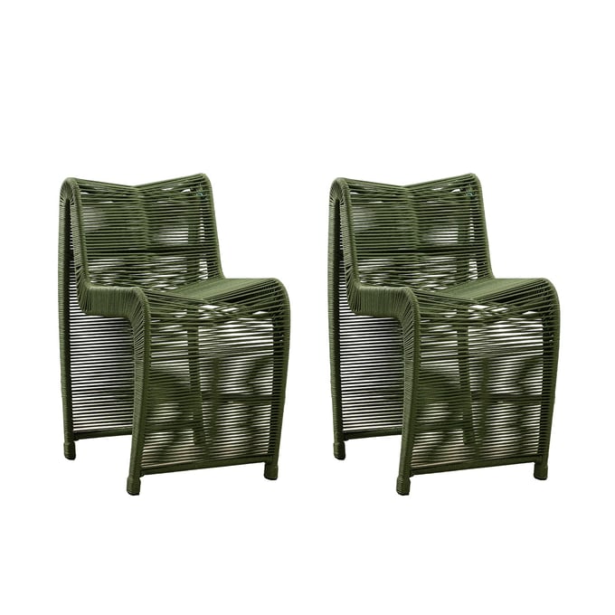 2 Boraam Lorenzo Black Green Counter Stools BRM-77224