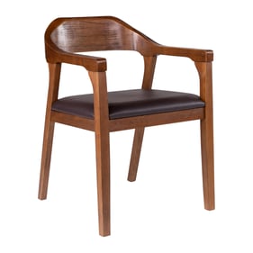 Boraam Rasmus Chestnut Wire Brush Brown Dining Arm Chair