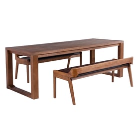 Boraam Rasmus Brown Chestnut 3pc Dining Set