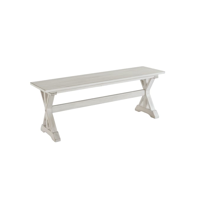 Boraam Jamestown Antique White Dining Bench BRM-77404