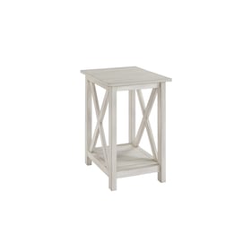 Boraam Jamestown Antique White Side Table