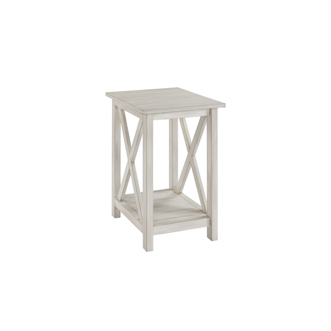 Boraam Jamestown Antique White Side Table BRM-77408