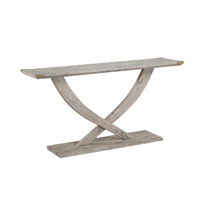 Boraam Montana Light Barnwood Wire Brush Console Table BRM-77518