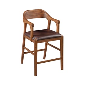 Boraam Rasmus Chestnut Wire Brush Brown Stationary Counter Stool