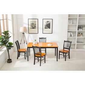 Boraam Shaker Black Oak 5pc Dining Set