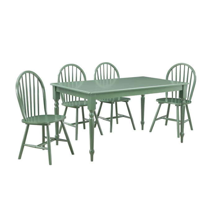 Boraam Carolina Equestrian Green Gray 5pc Dining Set BRM-80569