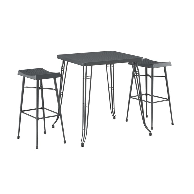 Boraam Gilbert Gray 3pc Pub Set BRM-80730