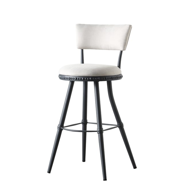 Boraam Benton Beige Industrial Gray Adjustable Barstool BRM-80751