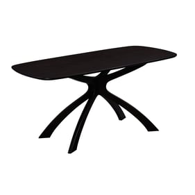 Boraam Orleans Black 63 Inch Cozy Corner Dining Table