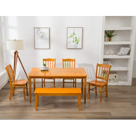 Boraam Shaker Oak 6pc Dining Set