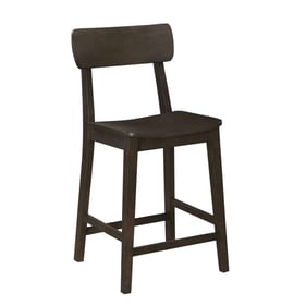 Boraam Torino Carbonite 24 Inch Wood Counter Stool