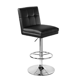 Boraam Sloan Black Adjustable Swivel Bar Stool