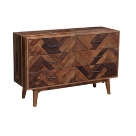 Boraam Benton Natural Oak 6 Drawers Dresser