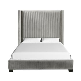 Bernards Jennie White Upholstered Queen Bed