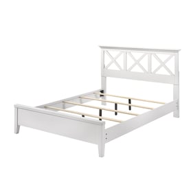 Bernards Nova II White Queen Bed