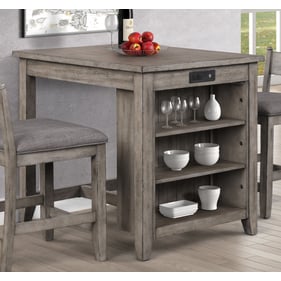 Bernards Hartford Rustic Storage Gathering Table