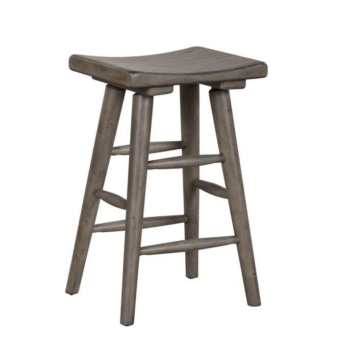 2 Bernards Hartford Rustic Backless Gathering Stools BRND-1284-534