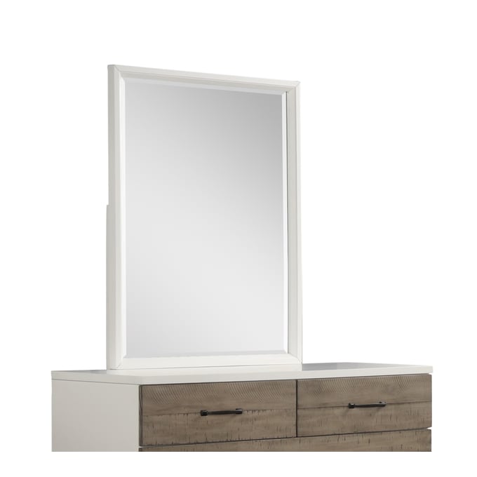 Bernards Daydreams Taupe White Large Mirror BRND-1288-141