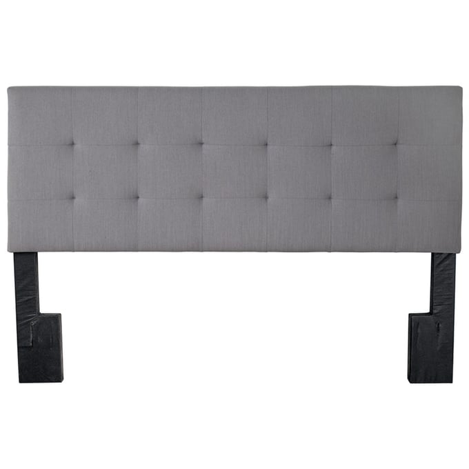 Bernards Eden Gray Upholstered Queen Headboard BRND-1500DS-105