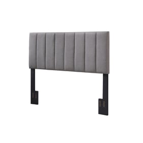 Bernards Millie Gray Upholstered King Headboard