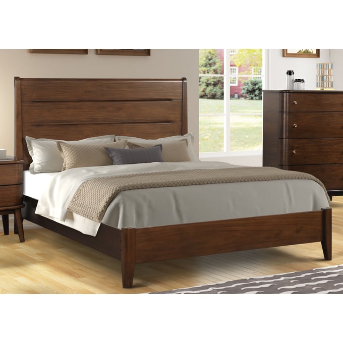 Bernards Dorval Cherry Queen Panel Bed BRND-1540-105