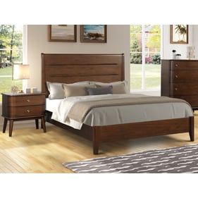 Bernards Dorval Cherry 2pc Bedroom Set with King Panel Bed