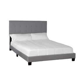 Bernards Eden Gray Upholstered Full Bed