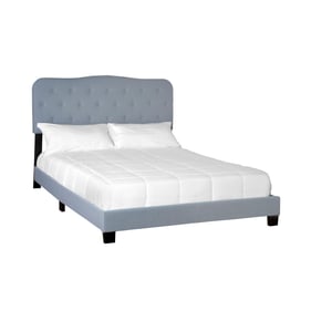 Bernards Ariana Light Blue Upholstered Twin Bed