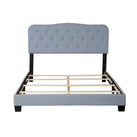 Bernards Ariana Light Blue Upholstered King Bed