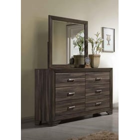 Bernards Asheville Driftwood Dresser And Mirror