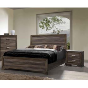 Bernards Asheville Driftwood 4pc Bedroom Set With Queen Bed