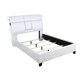 Bernards Calypso White Queen Bed